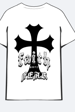 Faith Over Fear White tee