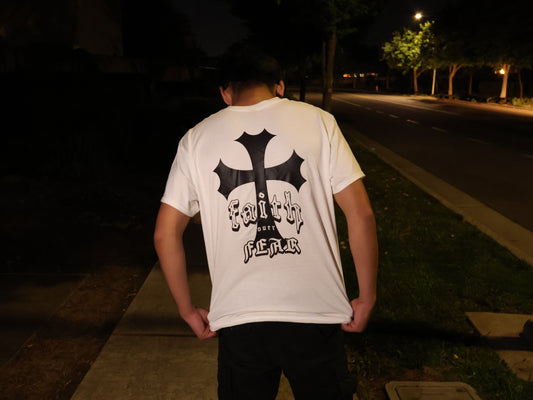 Faith Over Fear White tee